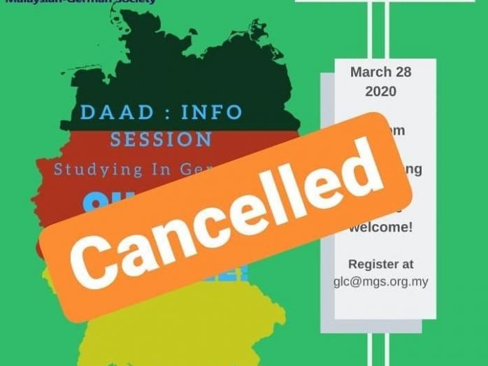 Daad talk cancelled